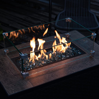 Fire Pit Glass for Propane Fire