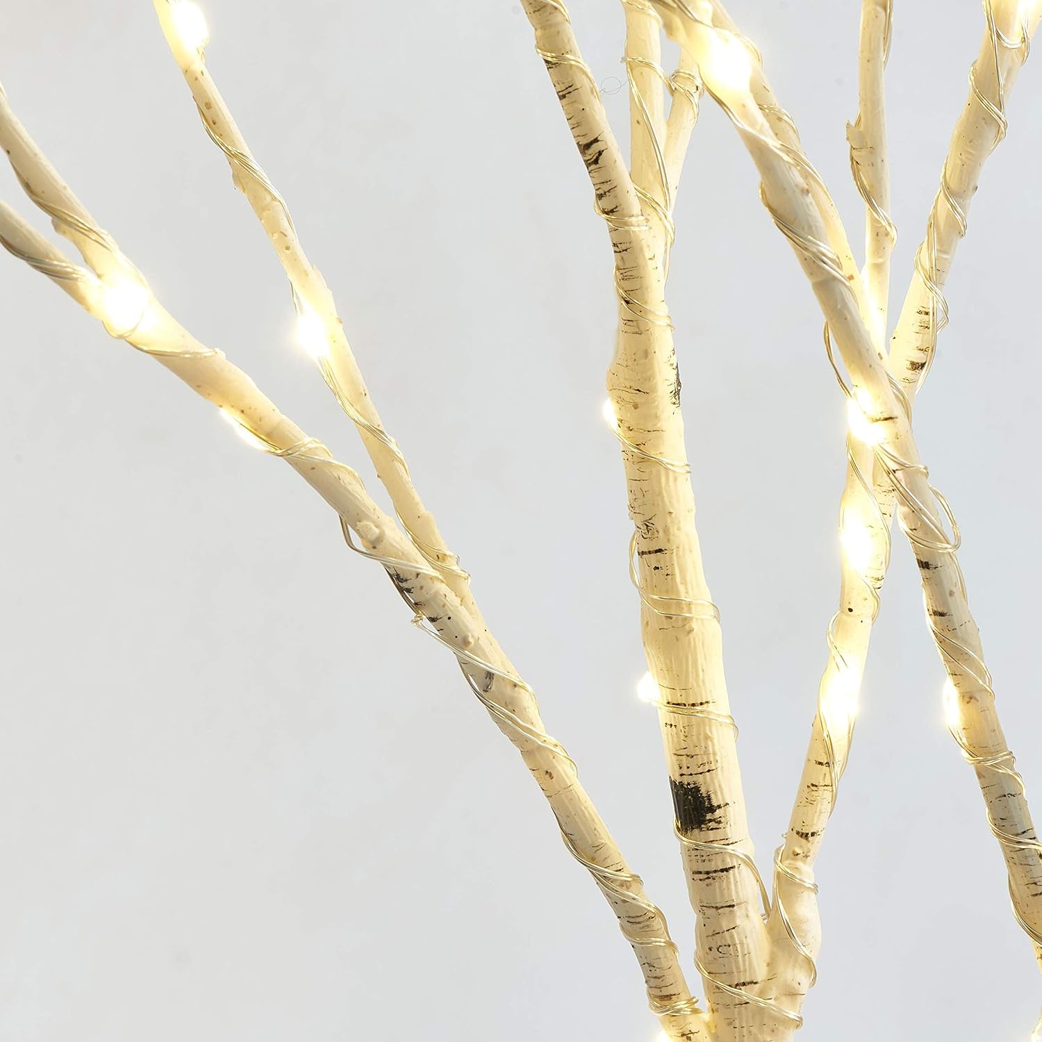 Lighted White Twig Branches