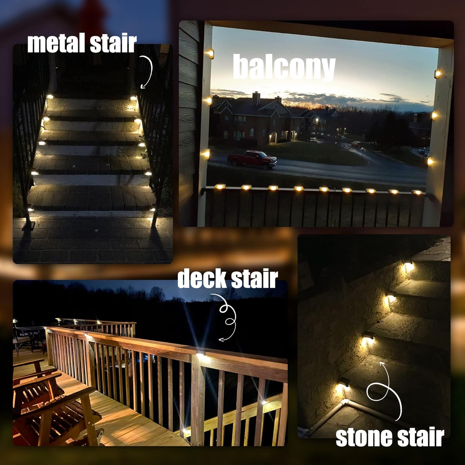 Solar Deck Lights Outdoor 