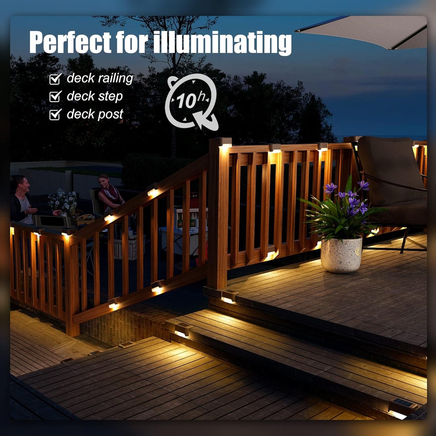 Solar Deck Lights Outdoor 