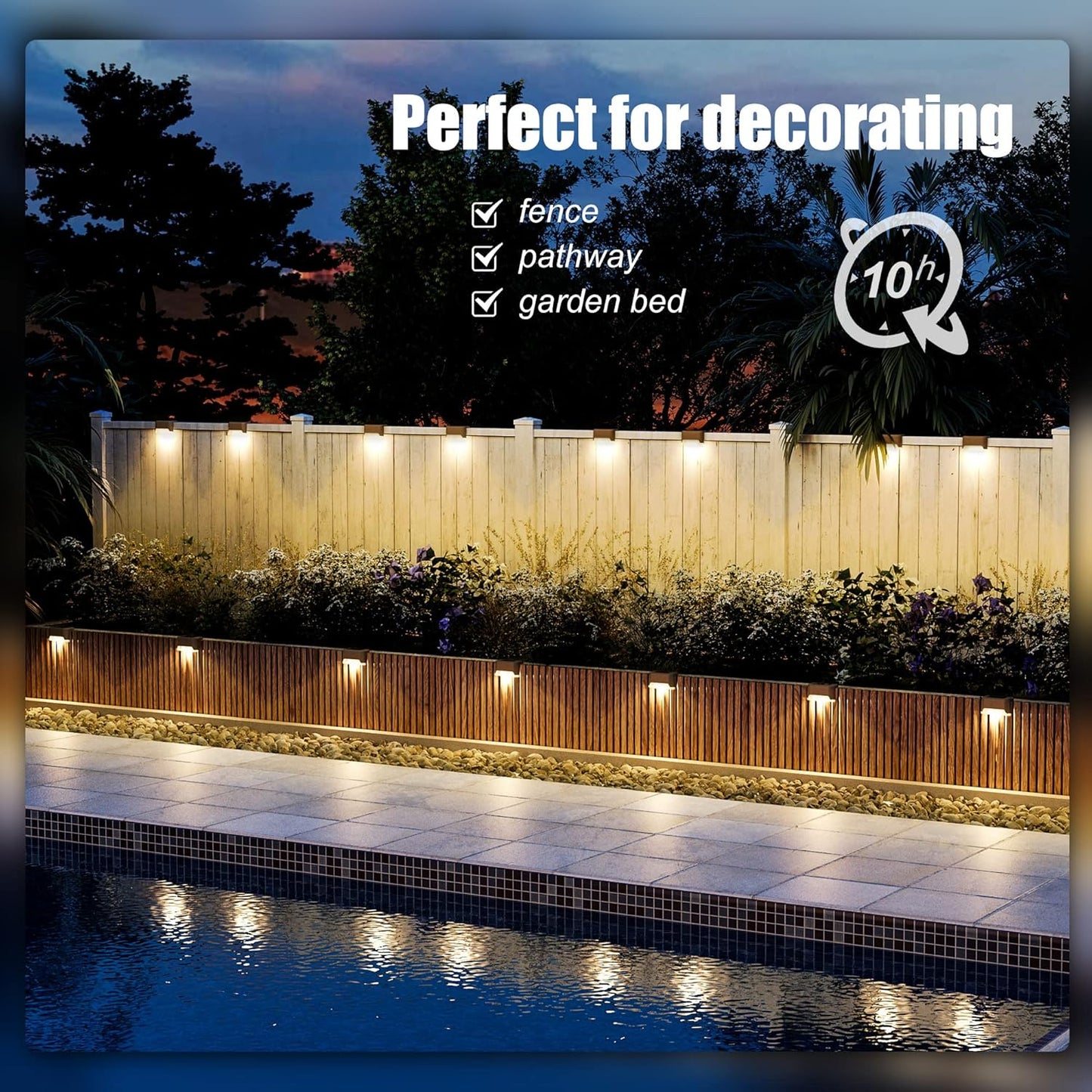 Solar Deck Lights Outdoor 