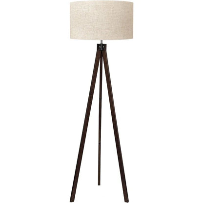 Wood Tripod Floor Lamp.